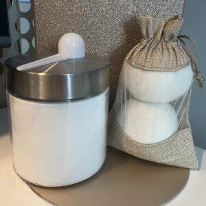LAUNDRY POWDER & DRYER BALL SET